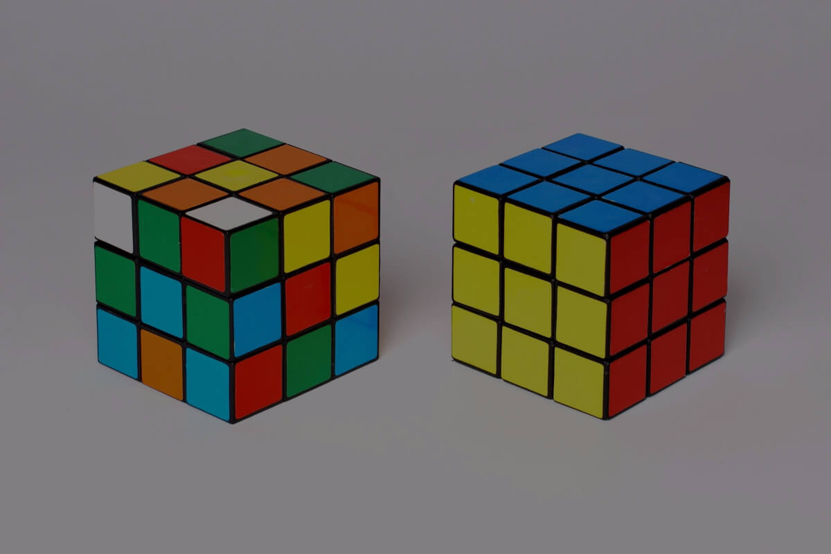 Two Rubik's Cubes